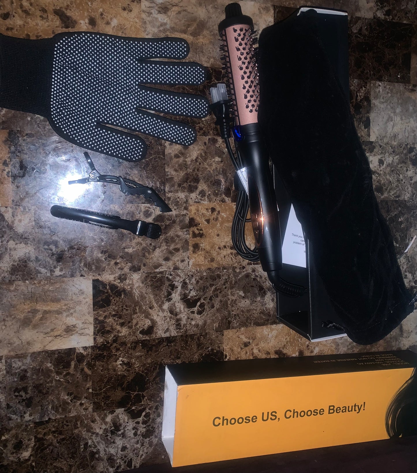 Hair straightener comb