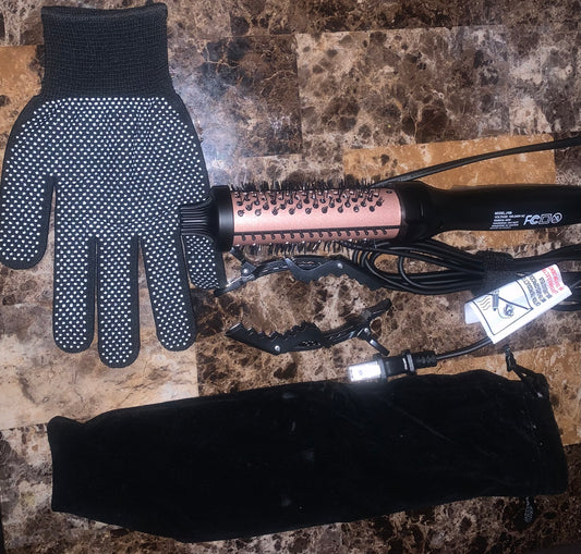 Hair straightener comb