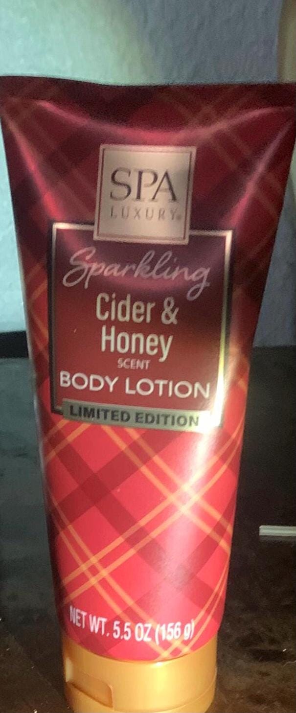 Spa Luxury Sparkling Cider and Honey