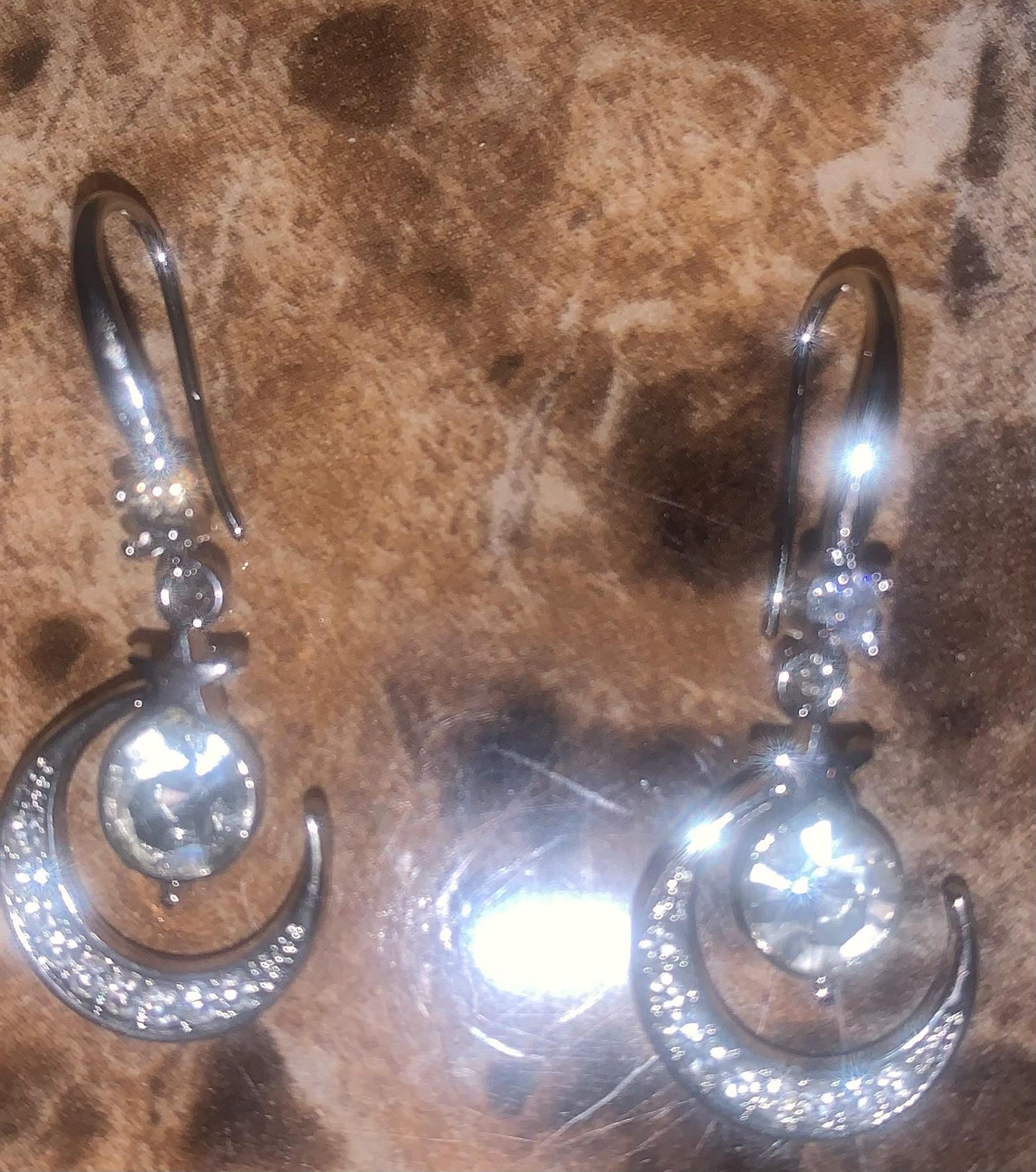 Dazzling Moon & Star Earrings